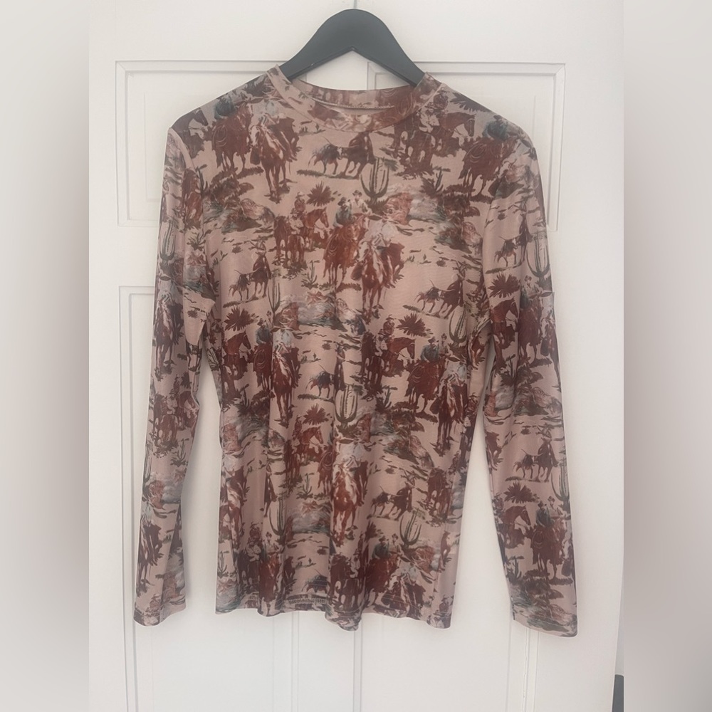 Western Mesh Top